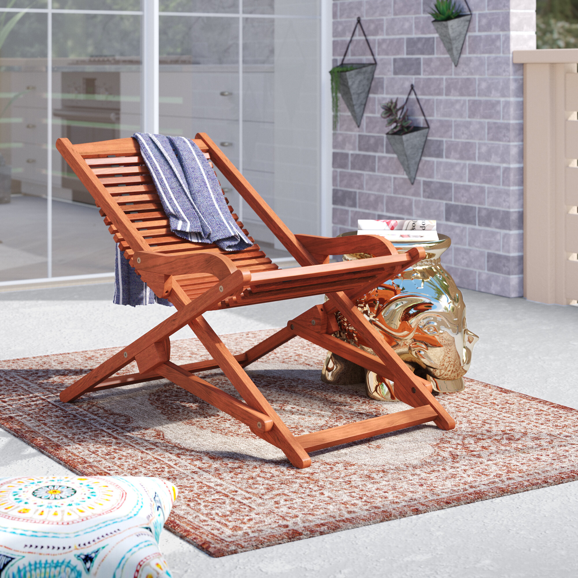 Solid Wood Folding Zero Gravity Chair