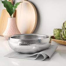 Stainless Steel Serving Bowl in Silver