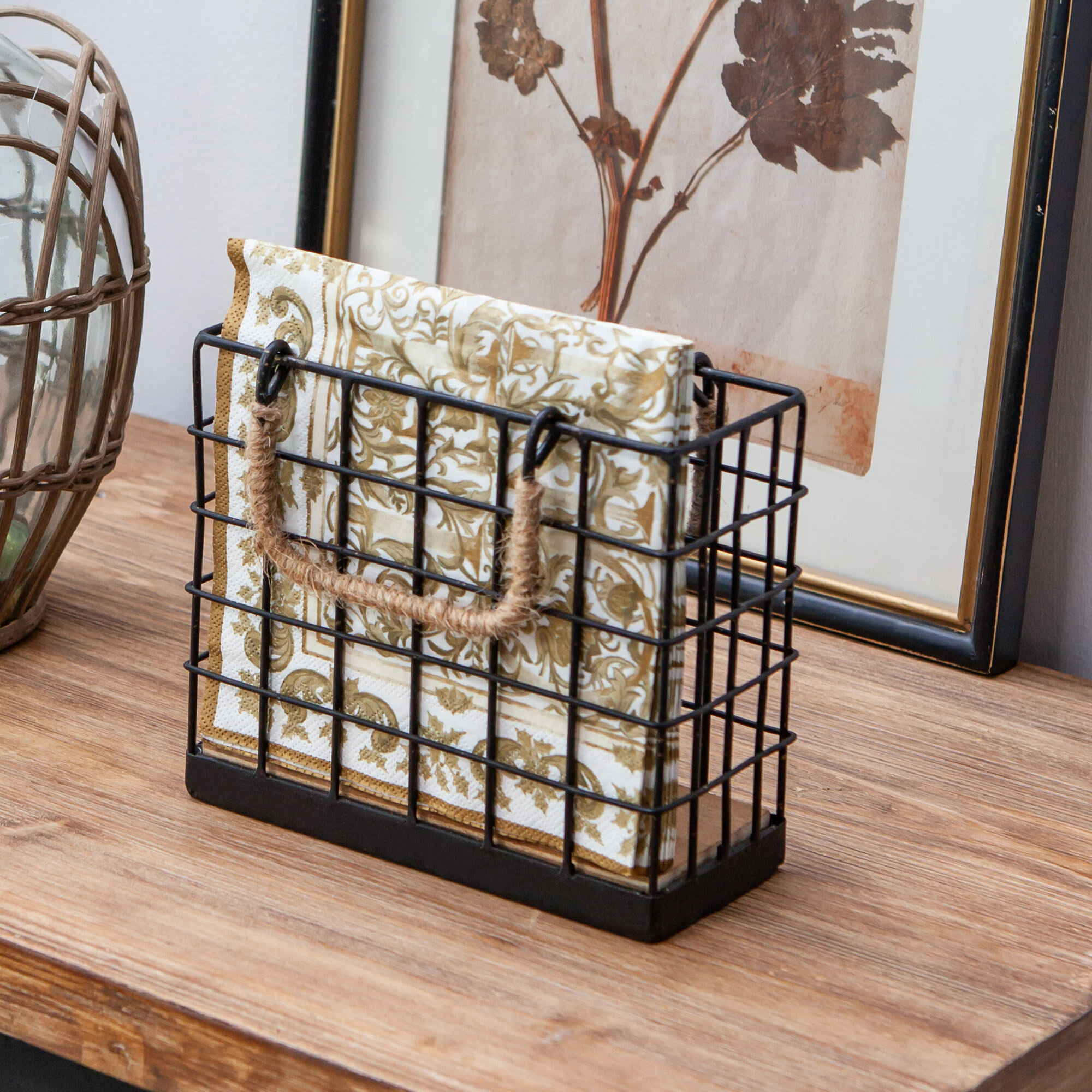 Stand Alone Metal Napkin Holder