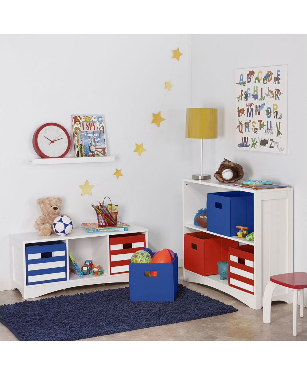 Stripes Folding Storage Fabric Bin