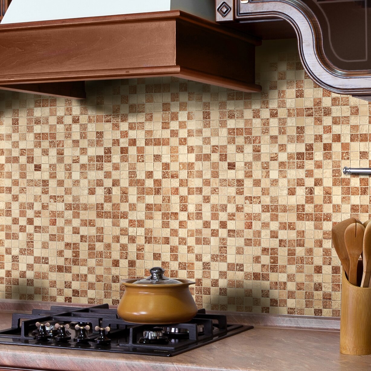 Travertine Natural Stone Peel And Stick Mosaic Tile