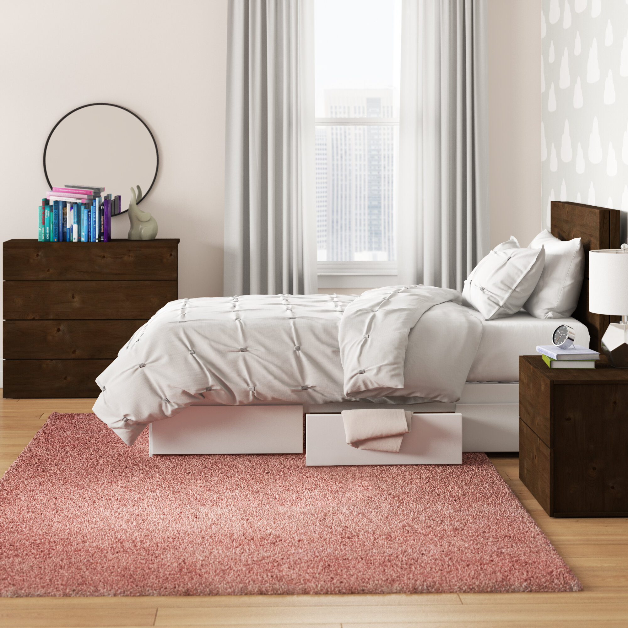 Truffle Wood Traditional Bedroom Set