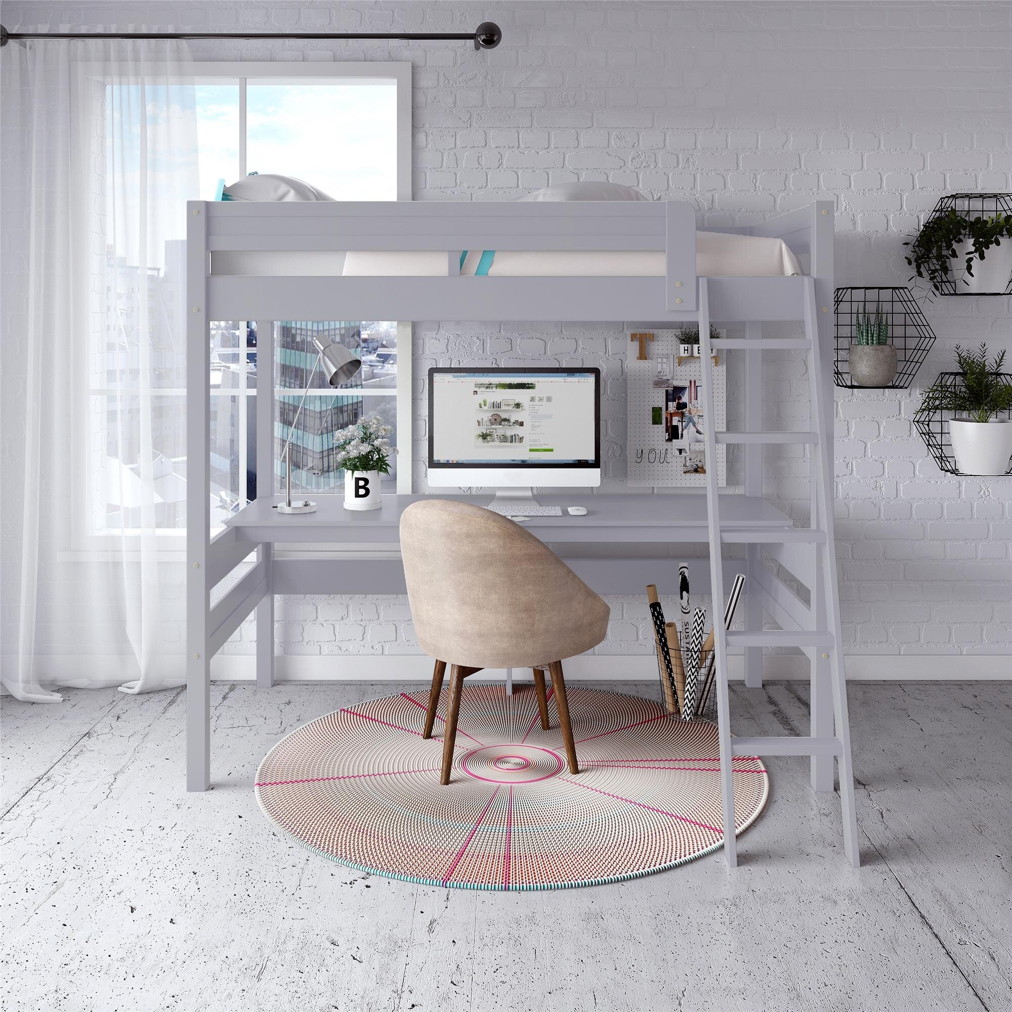 Twin Loft Bed With Desk