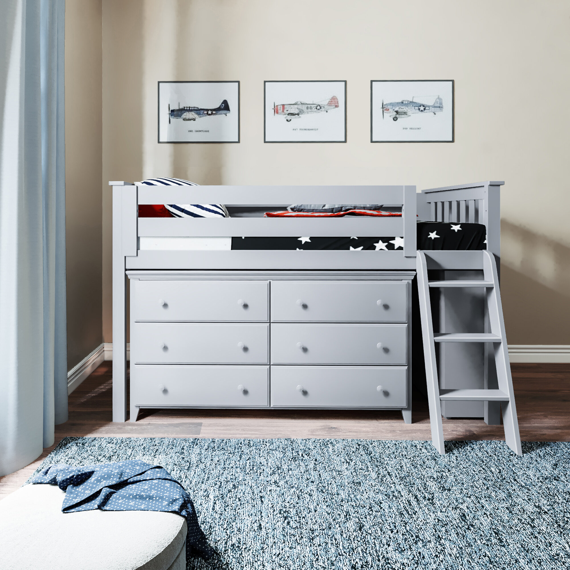 Twin Loft Configurable Bedroom Set