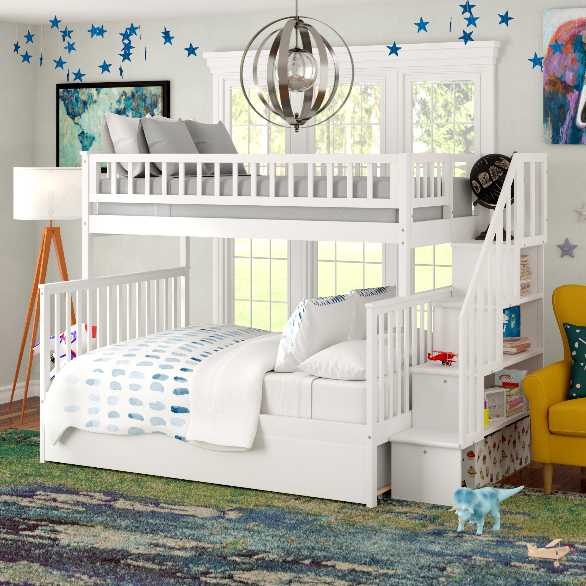 Twin Over Full Bunk Bed With Trundle