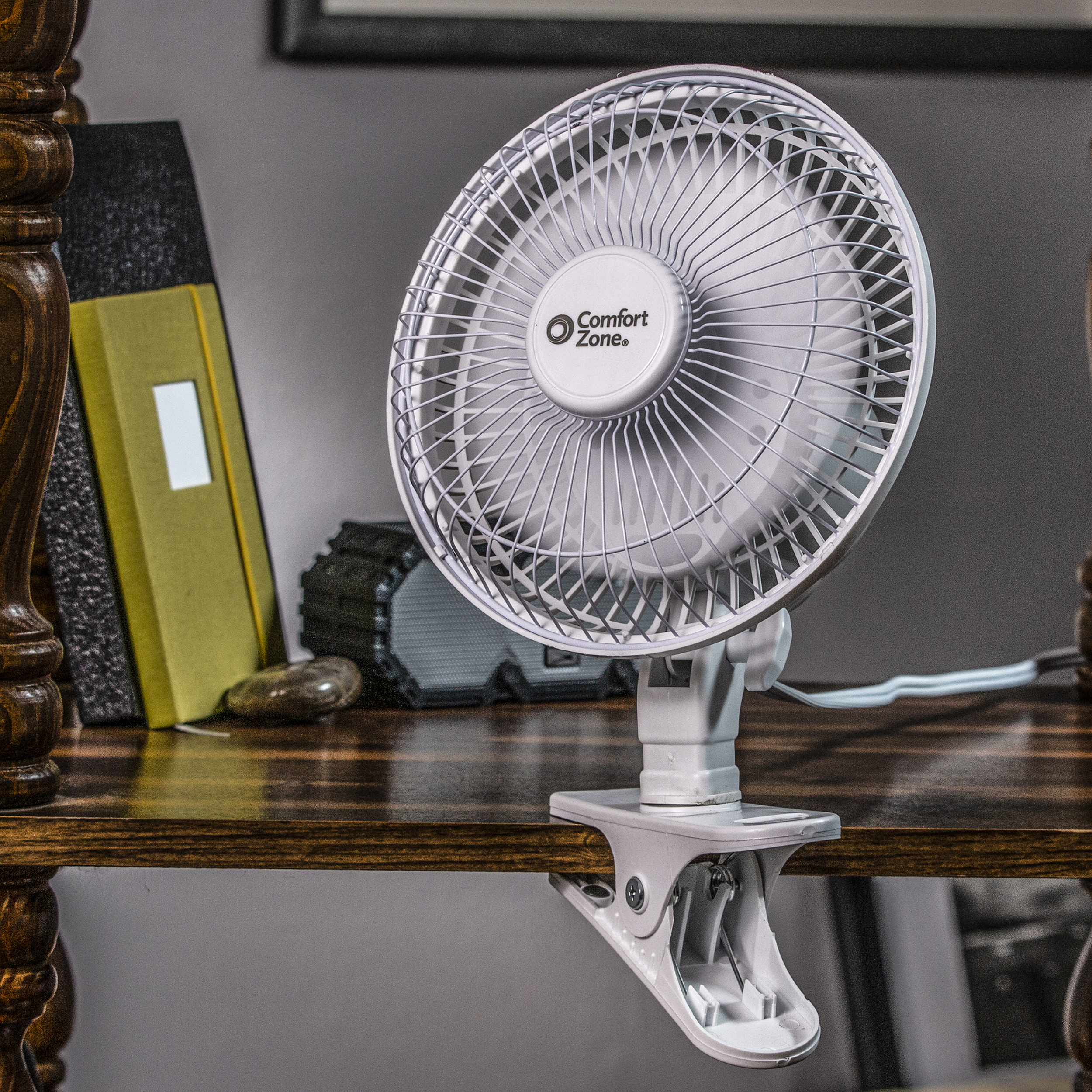 Wall Plug-in Personal Table Fan on Clip