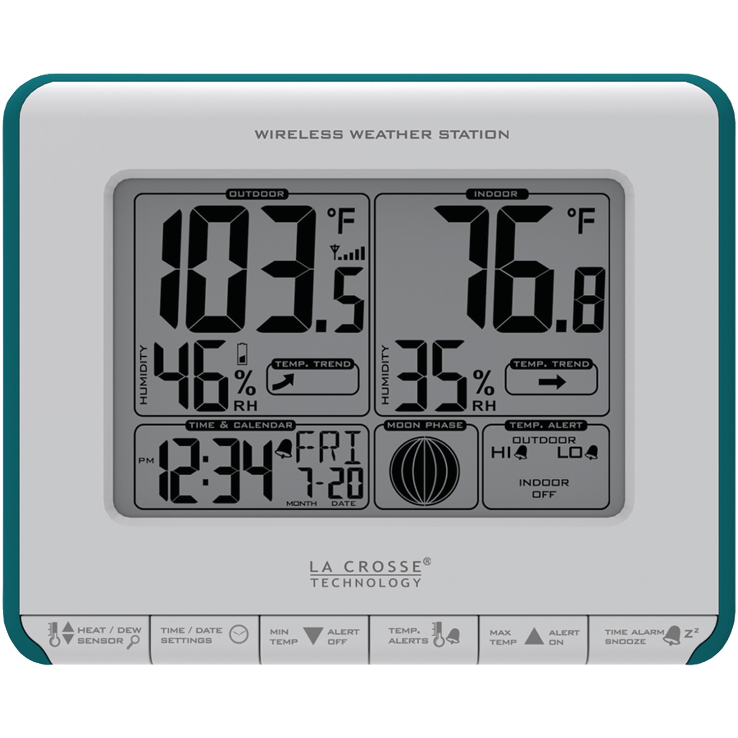 White and Blue Wireless Weather Station