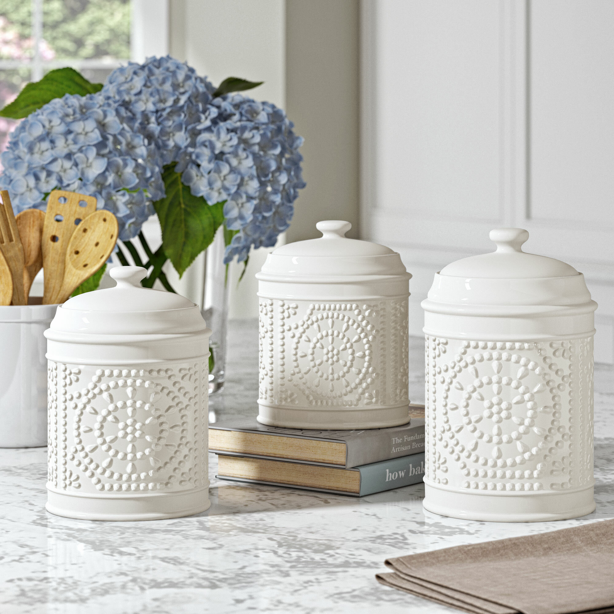 5 Expert Tips To Choose Kitchen Canisters Jars VisualHunt   White Decorative Kitchen Canister Set 