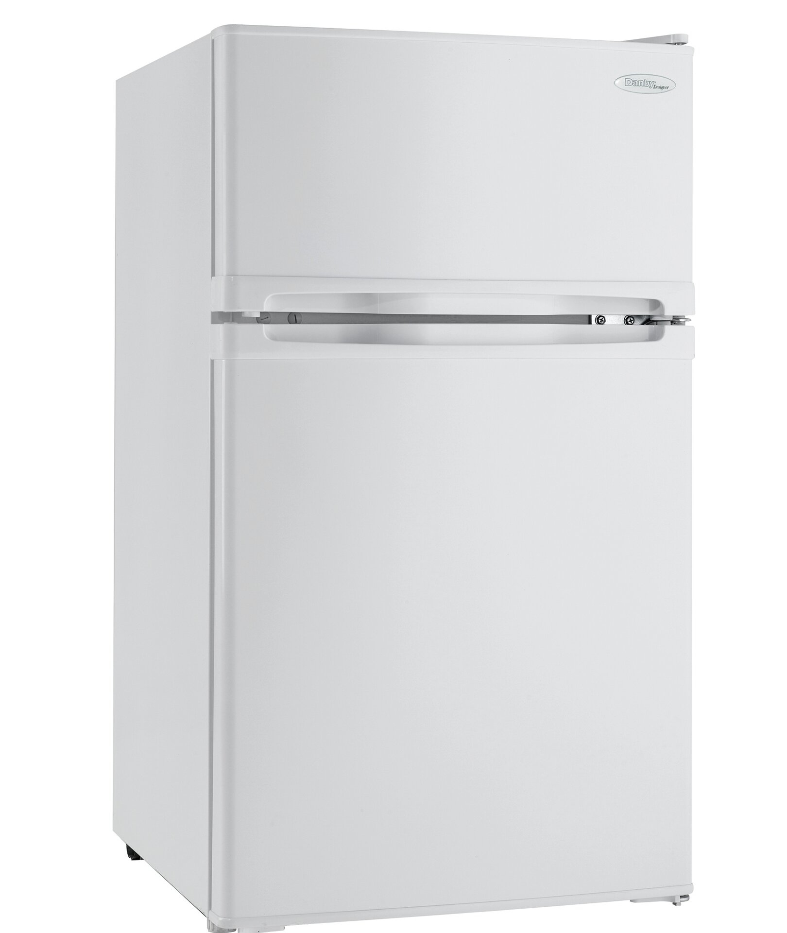 White Freestanding Mini Fridge With Freezer