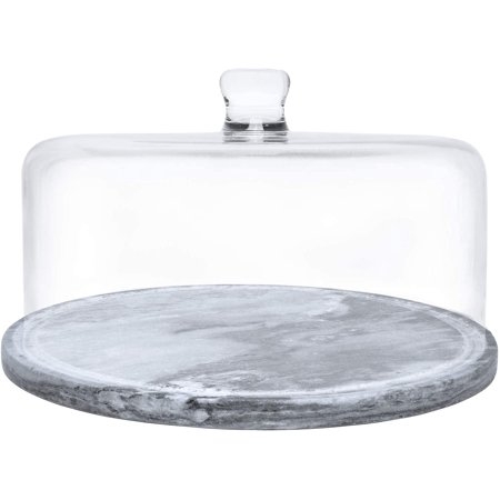 White Marble Wood Cake Stand