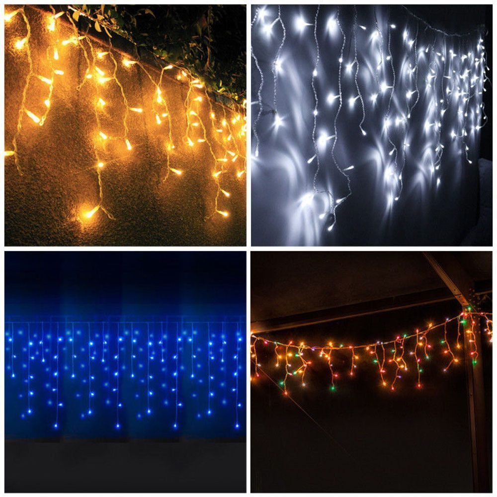 White Plastic LED Icicle Light
