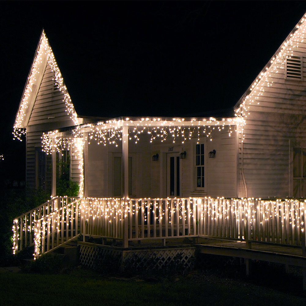 White Plastic Solar String Lights