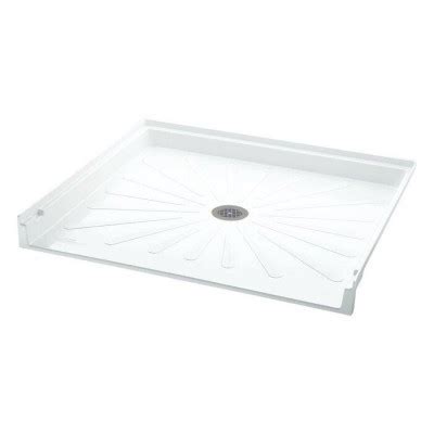 White Rectangle Fiberglass Shower Base