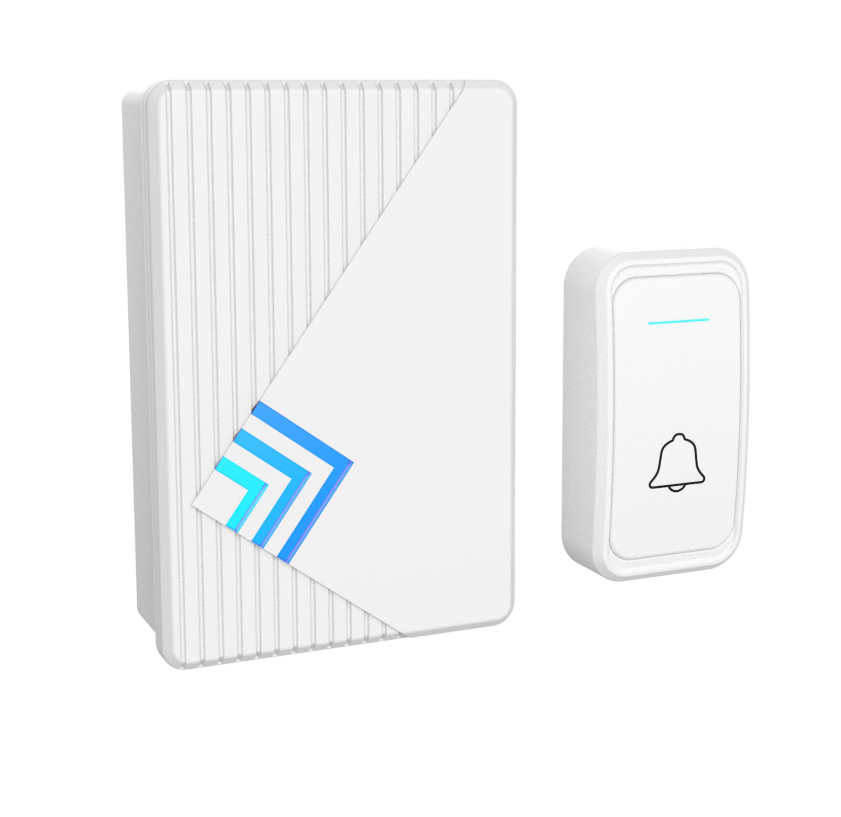 White Smart Wireless Doorbell Kit