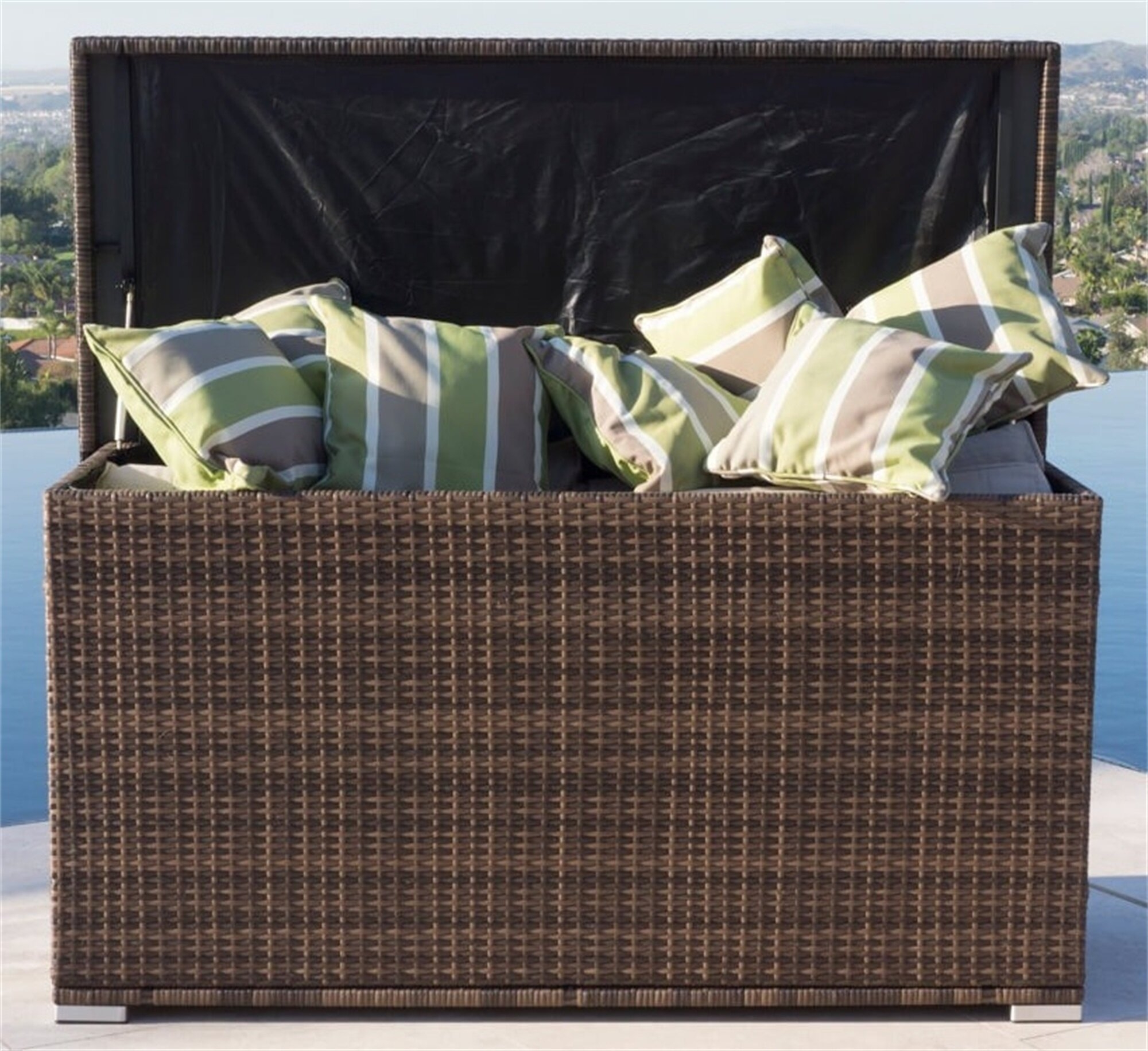 Wicker and Rattan Patio Deck Box