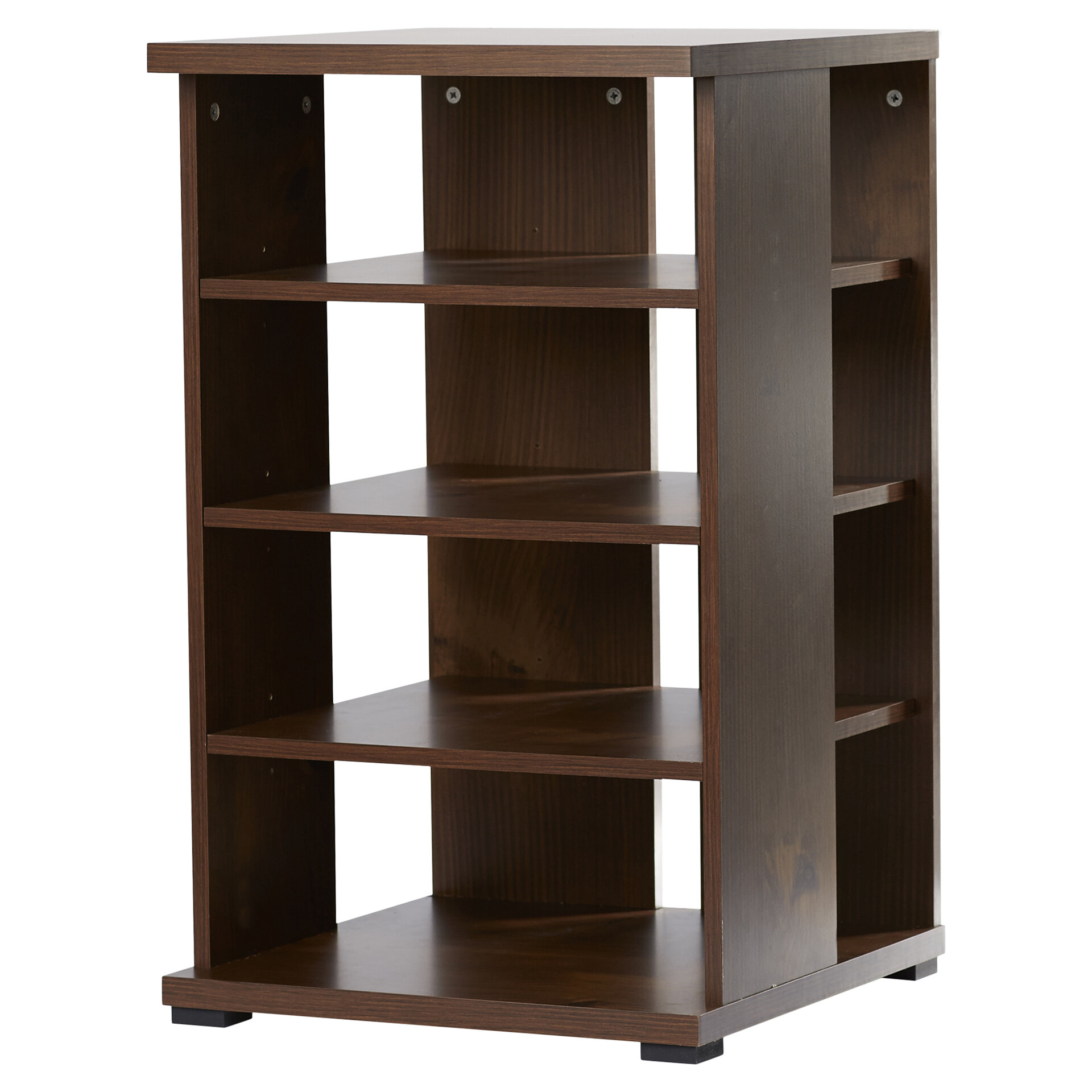 Wooden Audio Rack with Cable Management