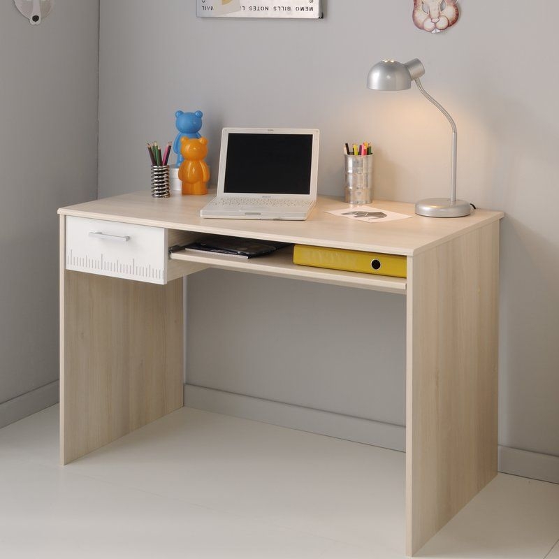 Wooden Kids Desk with Keyboard Tray