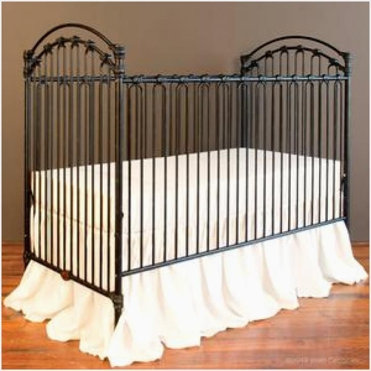 black rod iron crib