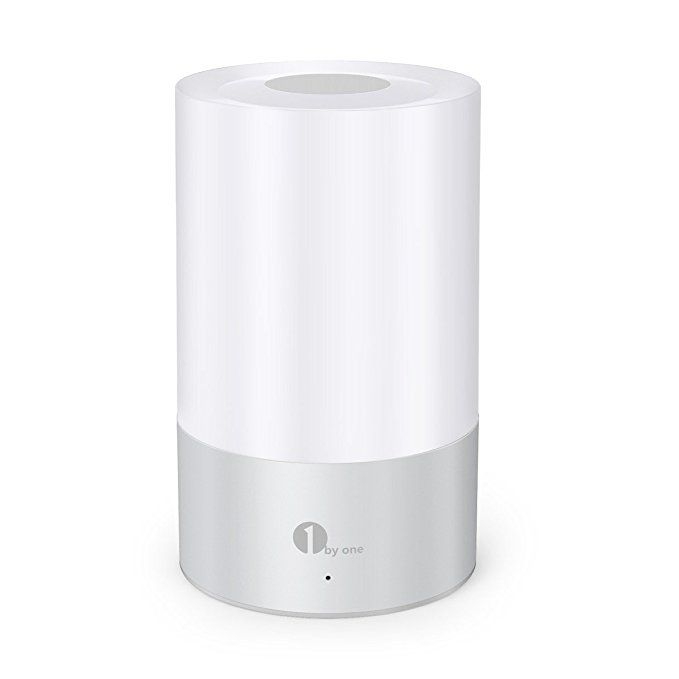 1byone Bedside Lamp Touch Sensor Cordless Table Light with ...
