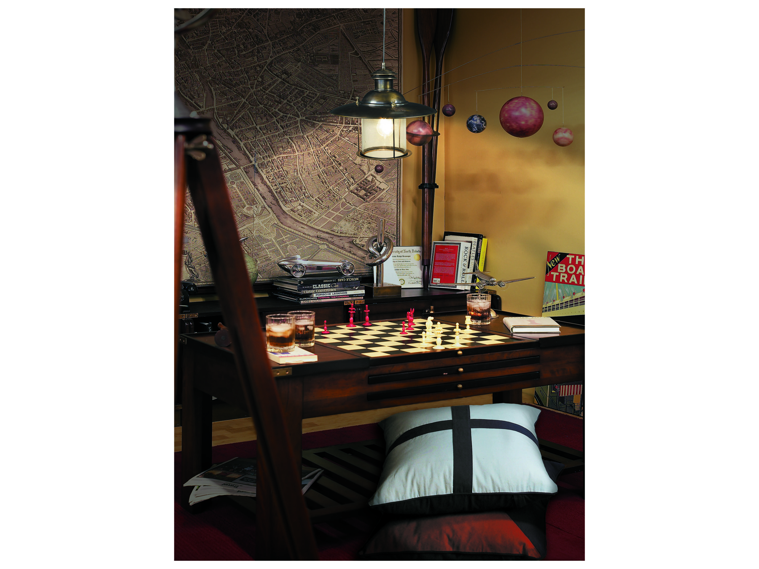 47.2" Chess & Backgammon Table