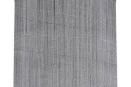 8" H Synthetic Fabric Drum Lamp Shade ( Spider ) in Gray/Black