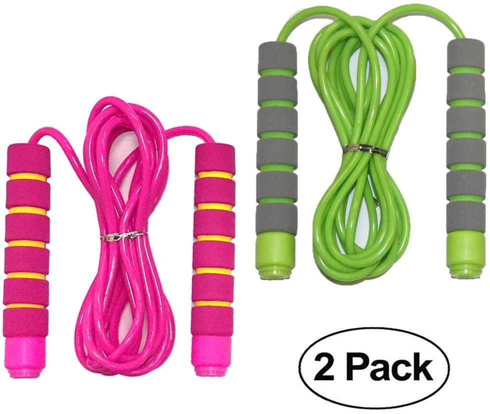 Kids Purple/Pink/Yellow Skipping Rope Children Exercise Jumping Game Keep Fit 