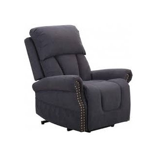 Amazon Brand – Ravenna Home Albert Power-Lift Assist Recliner Chair, 34.3"W, Navy