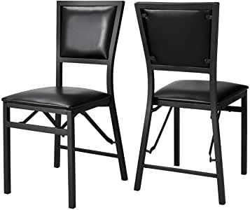 Amazon.com: Folding Chairs with Padded Seat and Back Metal