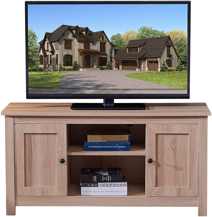 Amazon.com: Harper & Bright Designs Wood TV Stand Cabinet