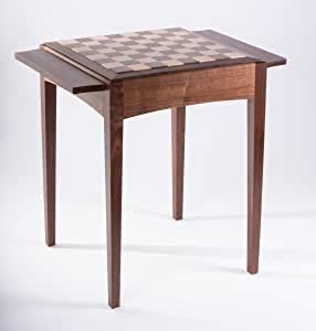 pub table with chess inlay