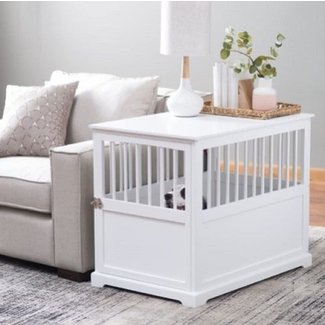 Amazon.com: NEW! Furniture Pet Crate Dog Kennel White ...