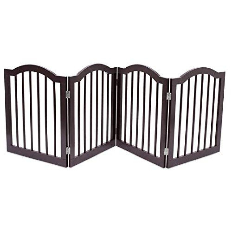 Amazon.com: Pet Store Wooden Paw Decor Pet Gate (Black):