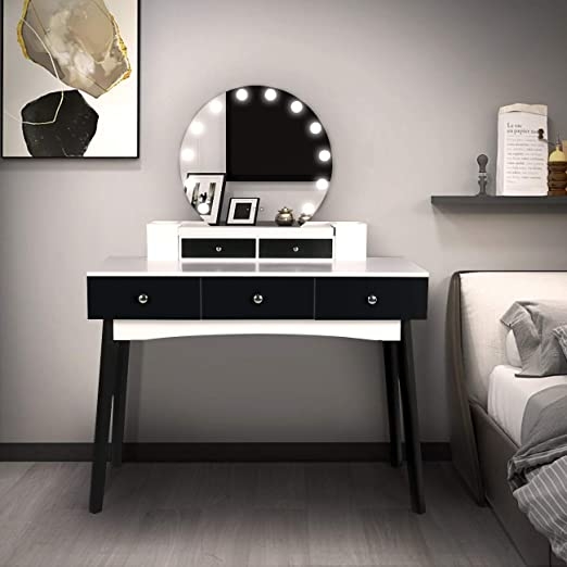 Amazon.com: Vanity Beauty Station with 12 LED Bulbs ...