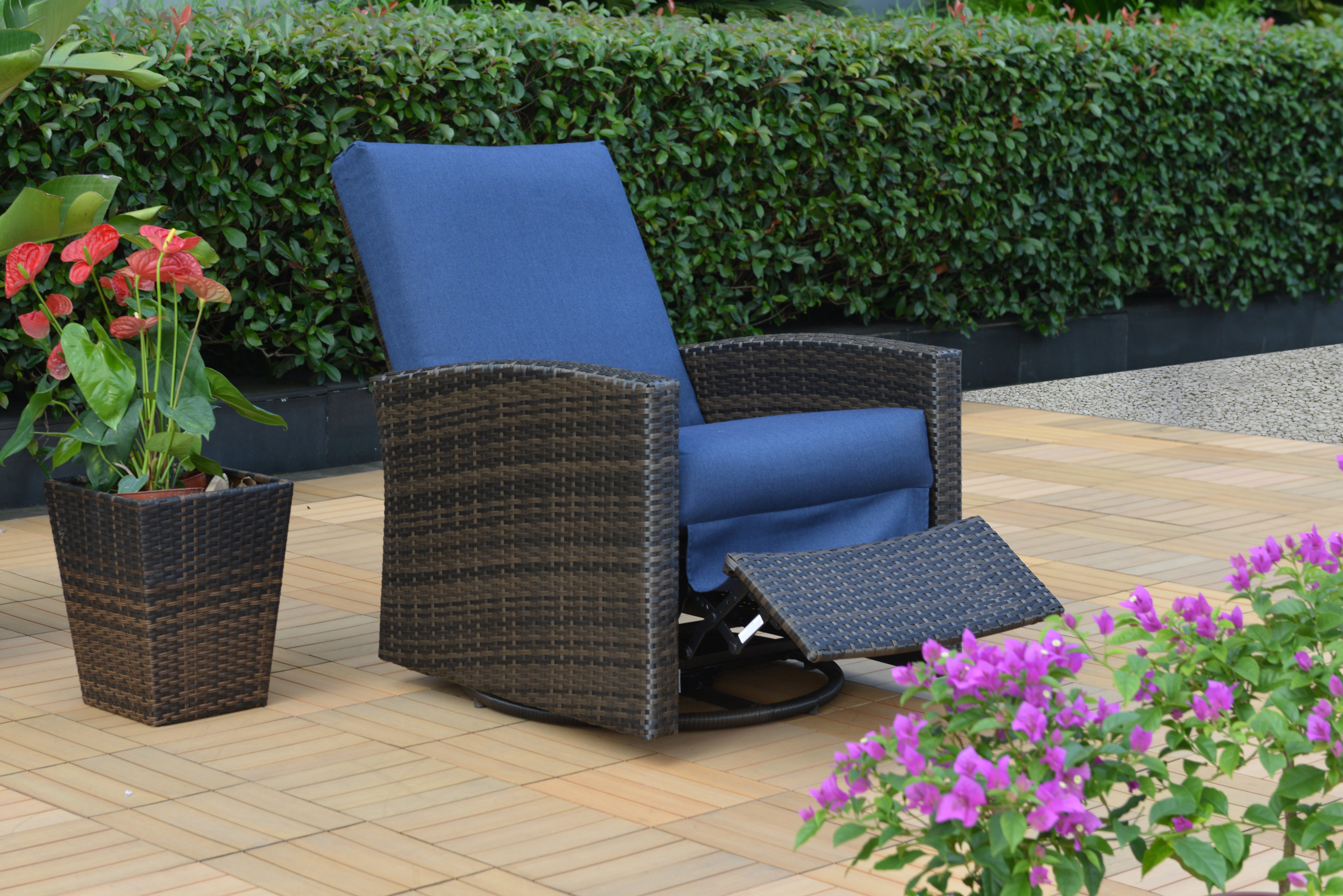 Swivel recliner outdoor online chairs