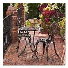 : Angelina Aged Bronze Bistro Set Genuine Cast ...
