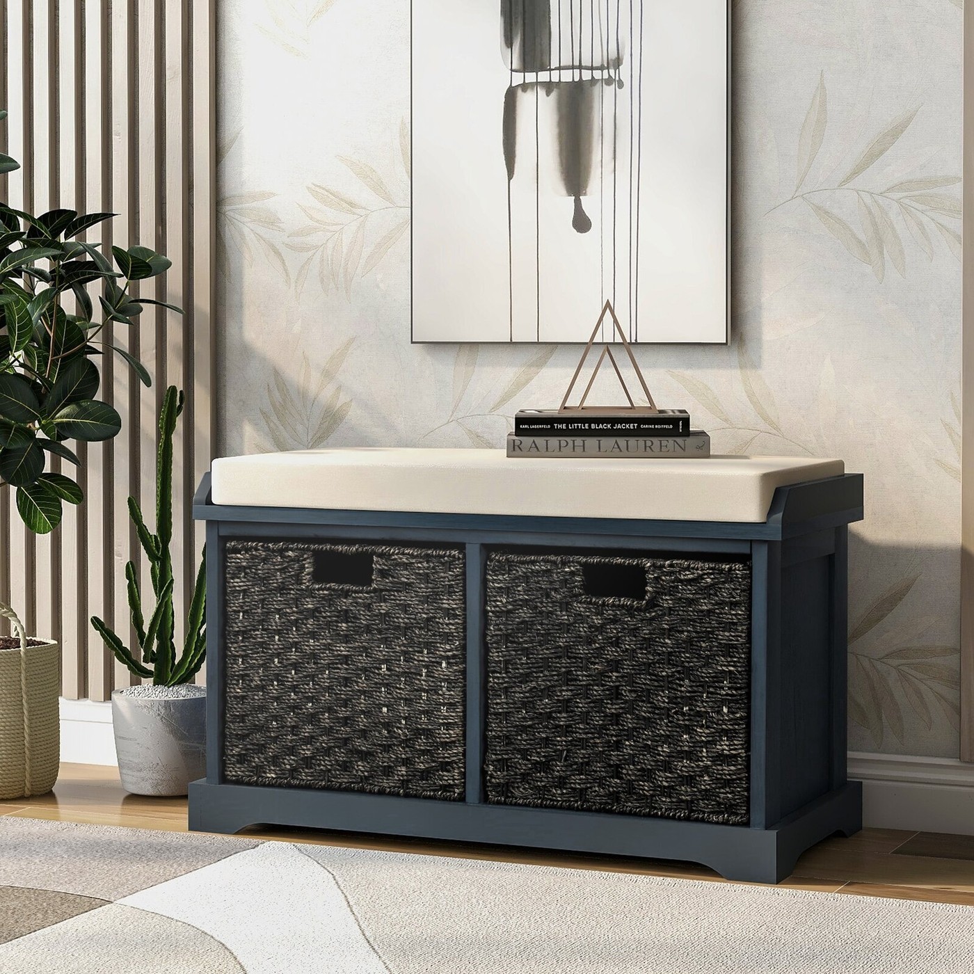 Antique Navy Storage Bench