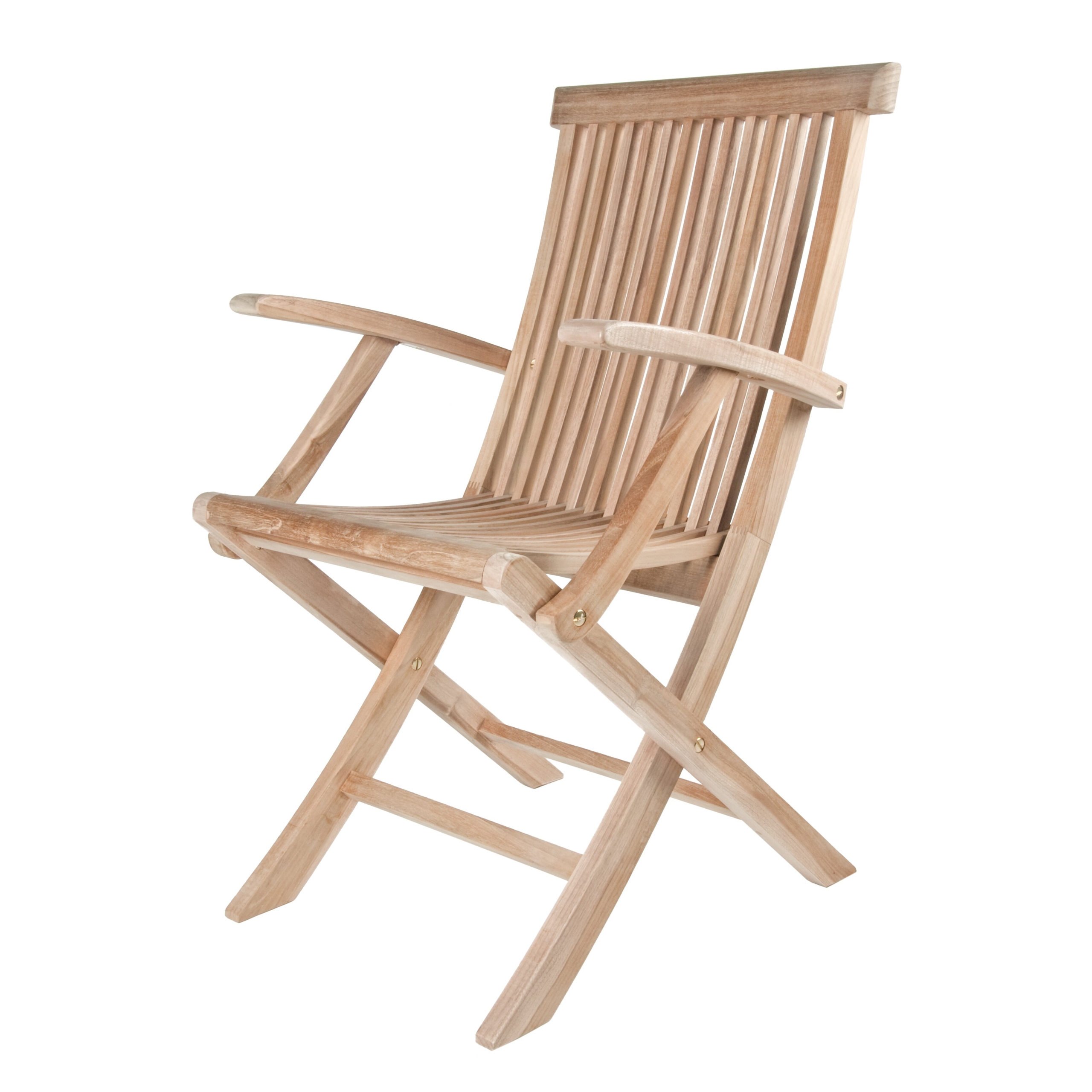 Arbora Teak Solid Teak Classic Folding Dining Arm Chairs ...