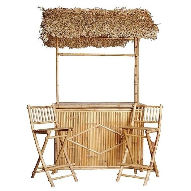 Bar Set with Palapa Roof