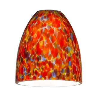 Bell Art Glass Shade - Lipless with 1-5/8-Inch Fitter ...