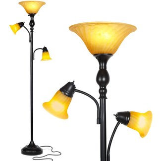 Brightech Evelyn Double - Free Standing Tall Pole ...