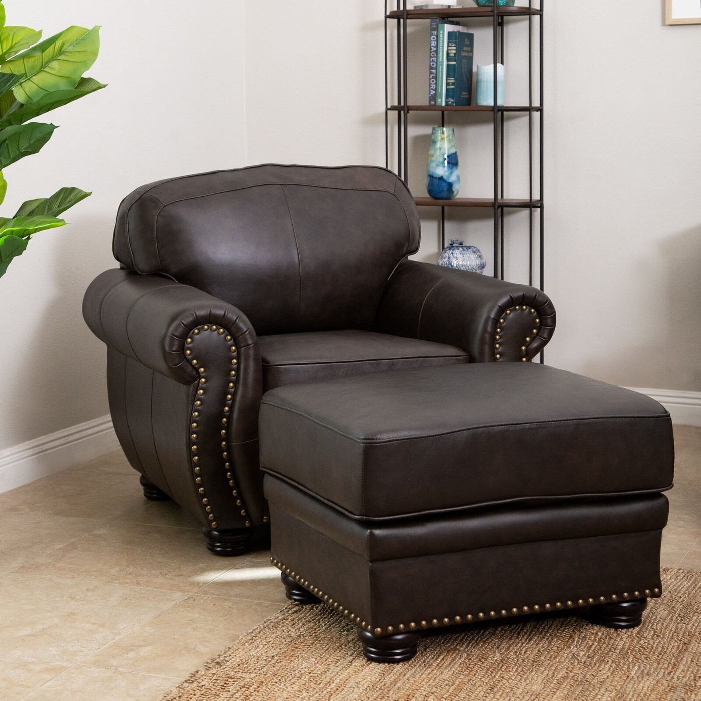 Leather Chair and Ottoman VisualHunt