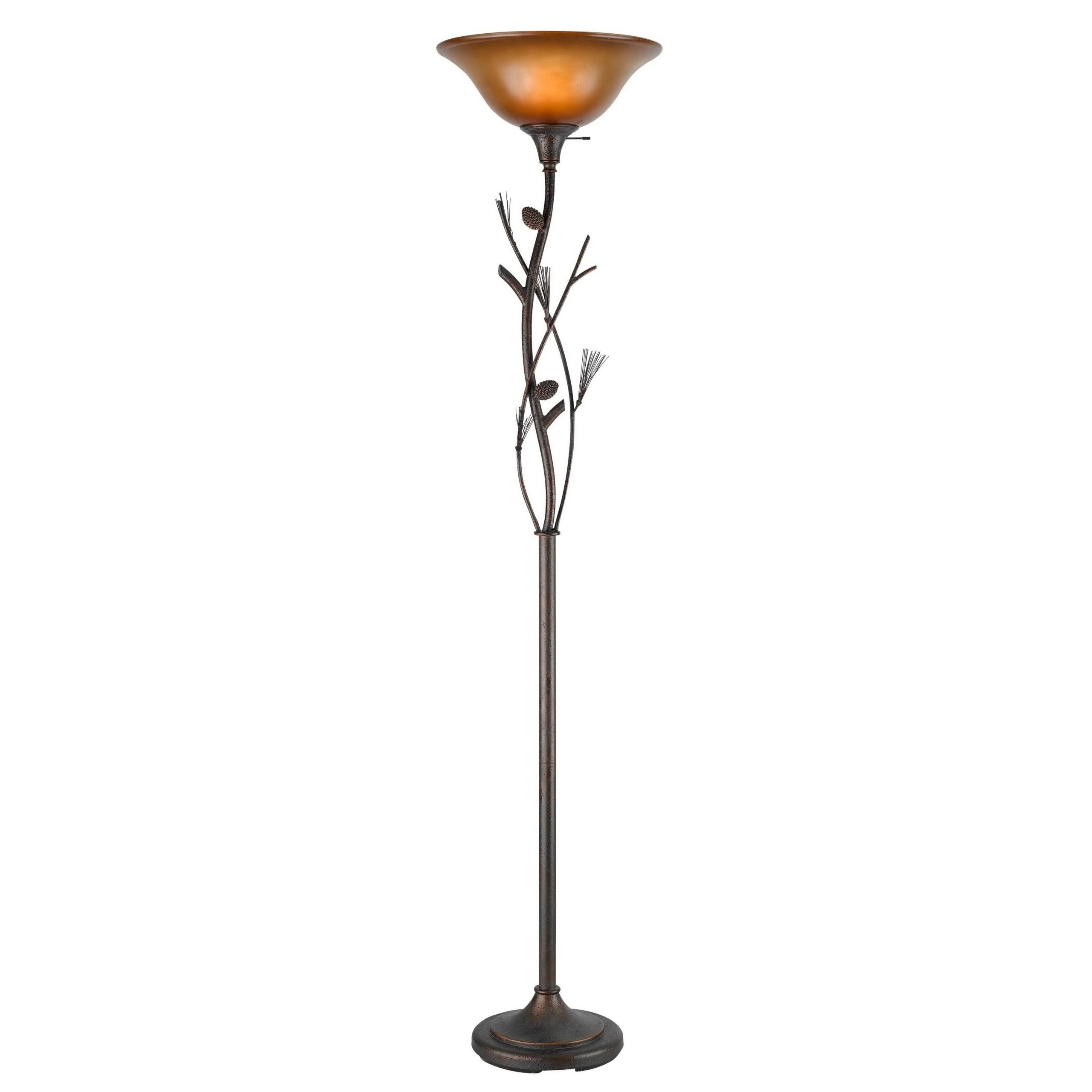 Cal Lighting Pine Cone 72" Torchiere Floor Lamp & Reviews