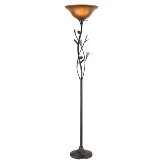 Cal Lighting Pine Cone 72" Torchiere Floor Lamp & Reviews