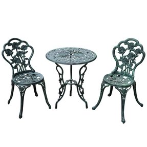 Woodard WROUGHT IRON PATIO Outdoor FURNITURE 4 MESH CHAIRS & OVAL DINING  TABLE