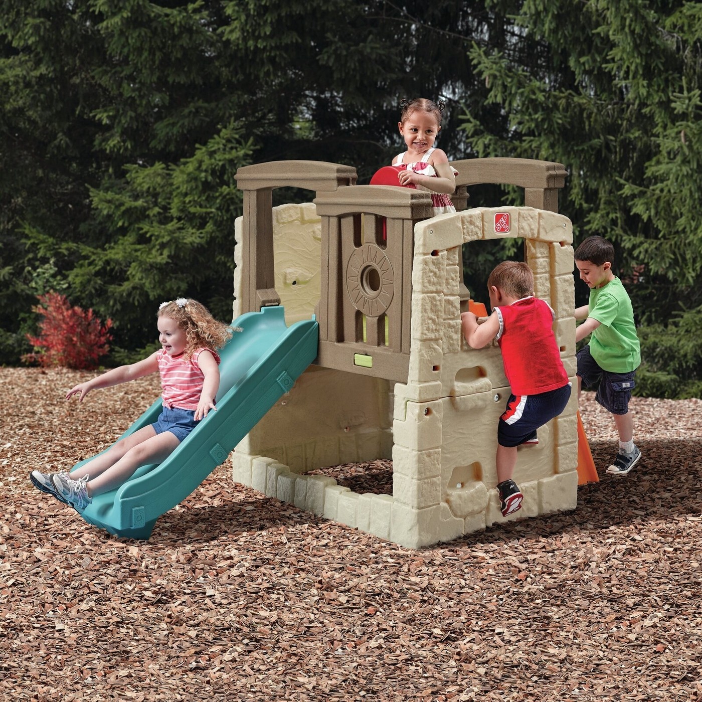 Outdoor Playhouse With Slide - VisualHunt