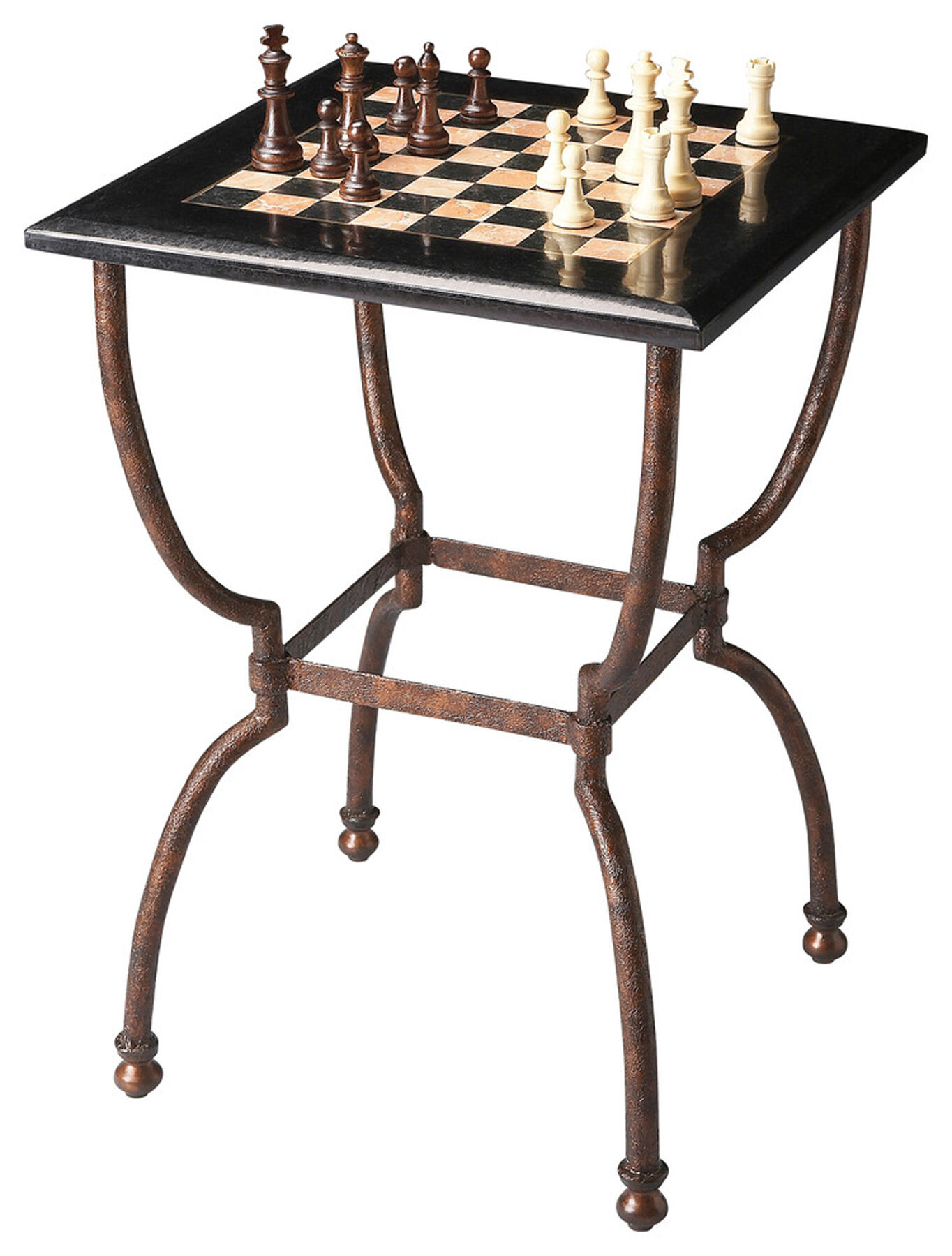 ORE Furniture 23" L Four Leg Chess Table 