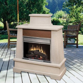Outdoor Electric Fireplace Visualhunt, Best Outdoor Electric Fireplaces