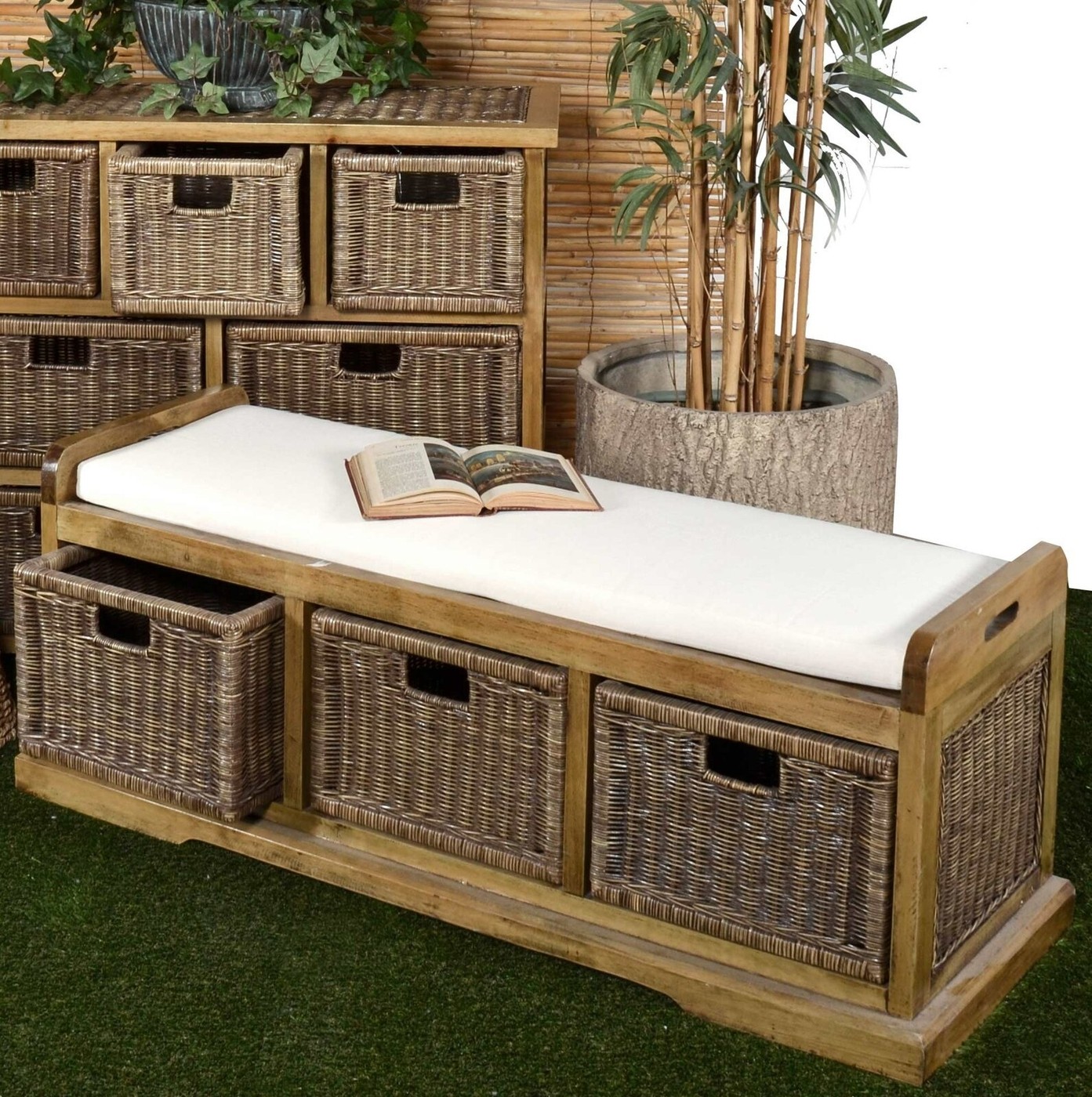 Drawers Storage Bench