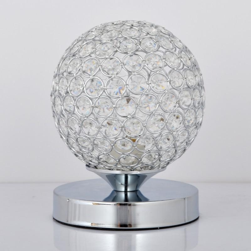 Elegant Designs LT1026-CHR Crystal Ball Table Lamp, Gray ...