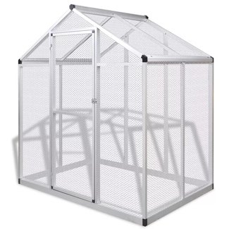 Festnight Outdoor Aluminum Bird Cage Large Parrot Cockatiel Macare Finch Walk in Play Aviary Heavy Duty Wire Mesh Flight Protect Pet Supply with 5.82 Cubic Yards 70.1 x 48 x 76.4 Inches (L x W x H)